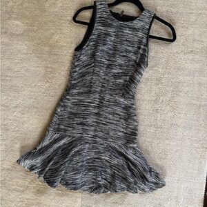 ARMANI EXCHANGE Elegant Black and Gray Sleeveless knit Dress